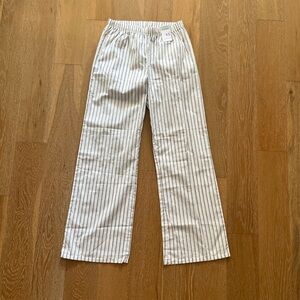 Primark Cream and Brown Striped Pajama Pants loungewear